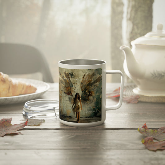 Book Angel Insulated Coffee Mug, 10oz  (Contest Winner - Brazil)