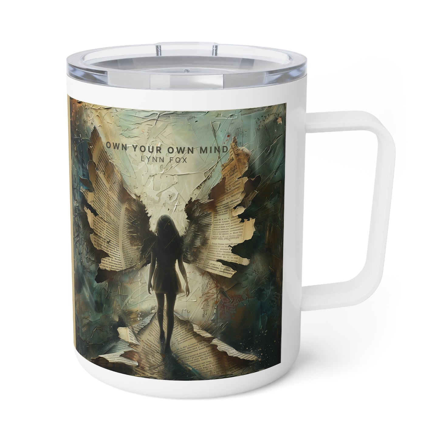 News Angel Insulated Coffee Mug, 10oz  (Contest Winner - Brazil)