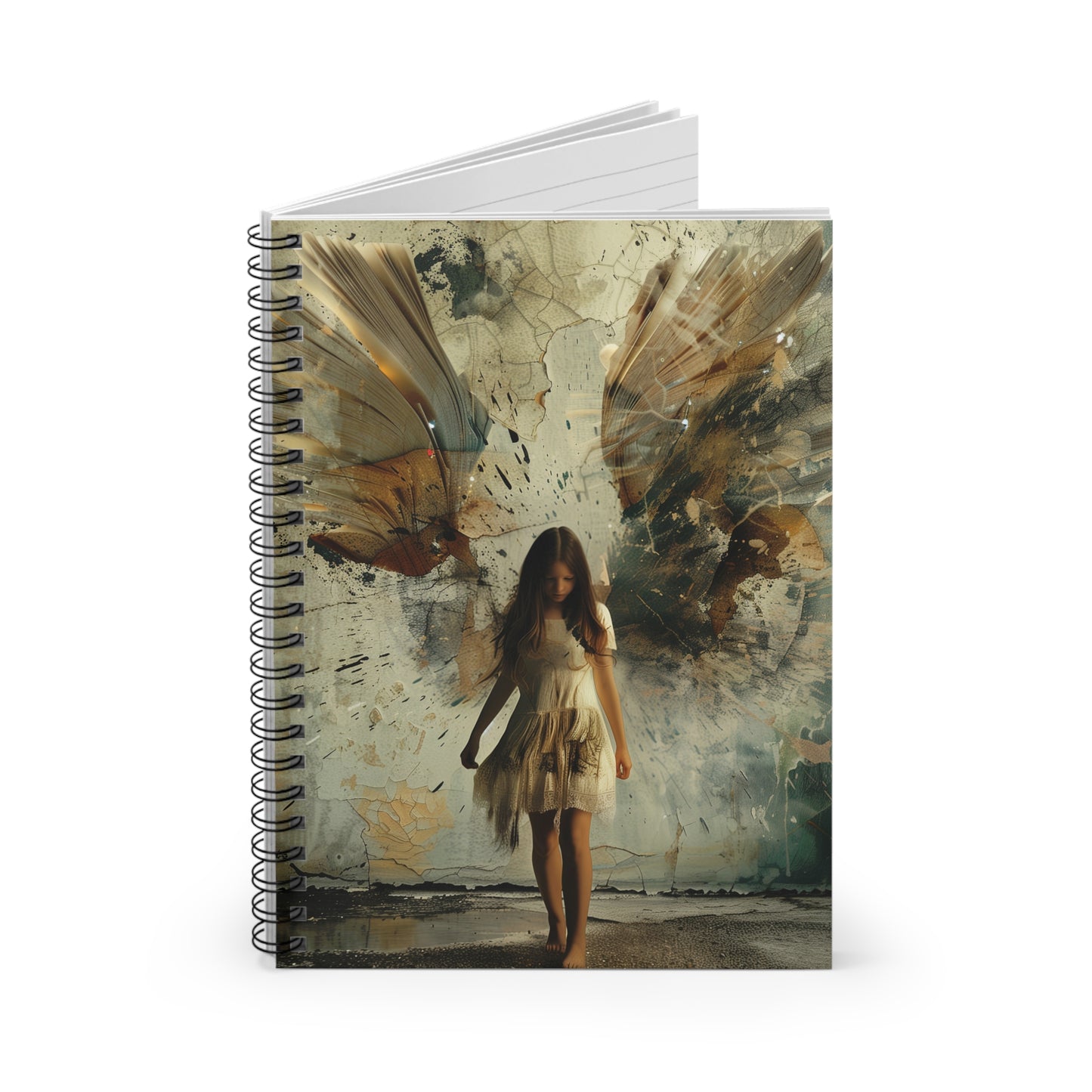 Book Angel Spiral Notebook - Ruled Line (Contest Winner - Brazil)